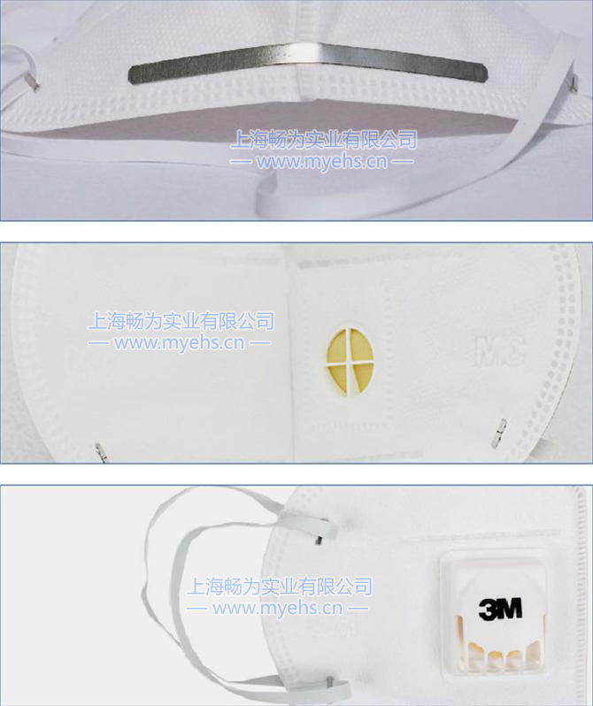 3M9001V 折疊式帶閥顆粒物防護(hù)口罩 產(chǎn)品細(xì)節(jié)展示