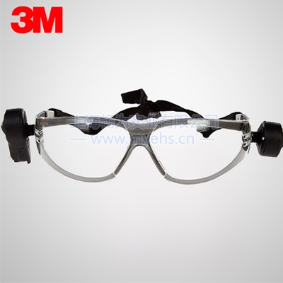 3M 11356防護(hù)眼鏡(帶雙射燈,防霧)